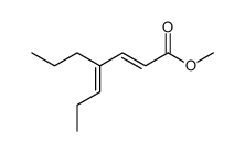 (2E,4E)-4-Propyl-2,4-heptadienoic acid methyl ester structure