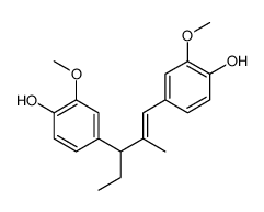 4-[3-(4-hydroxy-3-methoxyphenyl)-2-methylpent-1-enyl]-2-methoxyphenol结构式