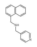 萘-1-基-甲基吡啶-4-基-甲胺结构式
