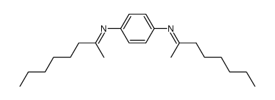 N,N'-bis(1-methylheptylidene)benzene-1,4-diamine structure