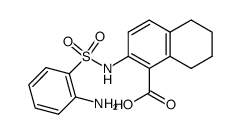 2-{[(2-aminophenyl)sulfonyl]amino}-5,6,7,8-tetrahydro-1-naphthalenecarboxylic acid Structure