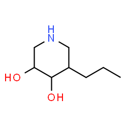 3,4-Piperidinediol, 5-propyl- (9CI)结构式