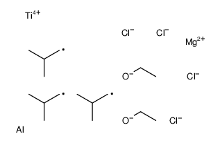 magnesium,ethanolate,titanium(4+),tris(2-methylpropyl)alumane,tetrachloride结构式