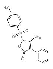 5(2H)-Isoxazolone,3-amino-2-[(4-methylphenyl)sulfonyl]-4-phenyl-结构式