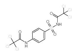 Acetanilide,2,2,2-trichloro-4'-[(trichloroacetyl)sulfamoyl]- (8CI)结构式
