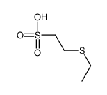 2-ethylsulfanylethanesulfonic acid结构式