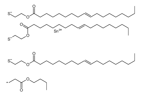 [(3-butoxy-3-oxopropyl)stannylidyne]tris(thioethylene) trioleate结构式