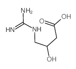 Butanoic acid, 4-((aminoiminomethyl)amino)-3-hydroxy- (9CI)结构式