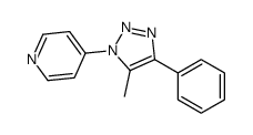 4-(5-methyl-4-phenyltriazol-1-yl)pyridine结构式