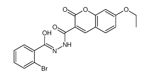 N'-(2-bromobenzoyl)-7-ethoxy-2-oxochromene-3-carbohydrazide Structure