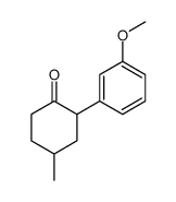 2-(3-methoxyphenyl)-4-methylcyclohexan-1-one结构式