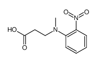3-(methyl-(2-nitrophenyl)amino)propanoic acid结构式