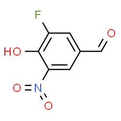 3-Fluoro-4-hydroxy-5-nitrobenzaldehyde结构式