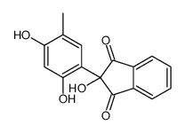 2-(2,4-dihydroxy-5-methylphenyl)-2-hydroxyindene-1,3-dione Structure