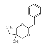 1,3-Dioxane,5-ethyl-5-methyl-2-(phenylmethyl)-结构式
