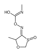 [(E)-(5-methyl-3-oxo-1,3-oxathiolan-4-ylidene)amino] N-methylcarbamate结构式
