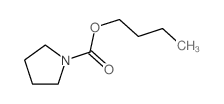 butyl pyrrolidine-1-carboxylate结构式