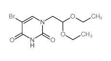 5-bromo-1-(2,2-diethoxyethyl)pyrimidine-2,4-dione结构式