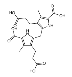 5,5'-dicarboxy-3,3'-bis-(2-carboxyethyl)-4,4'-dimethyldipyrrylmethane结构式