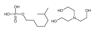 2-[bis(2-hydroxyethyl)amino]ethanol,6-methylheptyl dihydrogen phosphate Structure