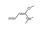 (Z)-1-methoxy-1-trimethylgermyl-1,3-butadiene结构式