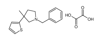 1-benzyl-3-methyl-3-thiophen-2-ylpyrrolidine,oxalic acid Structure