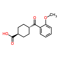trans-4-(2-Methoxybenzoyl)cyclohexanecarboxylic acid Structure
