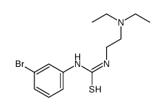 1-(m-Bromophenyl)-3-[2-(diethylamino)ethyl]thiourea Structure