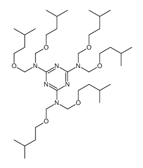 s-Triazine-1,3,5-triamine, hexakis(isopentyloxymethyl)- structure