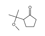 2-(2-methoxypropan-2-yl)cyclopentan-1-one Structure