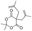 2,2-Dimethyl-5,5-bis(2-methyl-2-propenyl)-1,3-dioxane-4,6-dione Structure