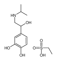 ethanesulfonic acid,4-[1-hydroxy-2-(propan-2-ylamino)ethyl]benzene-1,2-diol Structure