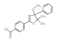 4-methoxy-5,5-dimethyl-2-(4-nitrophenyl)-4-phenyl-1,3-oxazole结构式