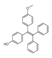 4-[1-(4-methoxyphenyl)-2,2-diphenylethenyl]phenol结构式