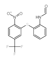 N-[2-[2-nitro-5-(trifluoromethyl)phenyl]sulfanylphenyl]formamide结构式