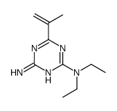2-N,2-N-diethyl-6-prop-1-en-2-yl-1,3,5-triazine-2,4-diamine结构式
