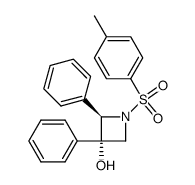 (2R,3S)-2,3-diphenyl-1-tosylazetidin-3-ol结构式