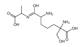 N-(2,6-diamino-6-hydroxymethylpimelyl)alanine结构式