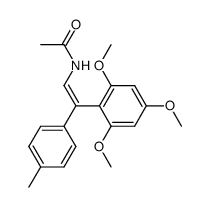 (Z)-N-(2-(p-tolyl)-2-(2,4,6-trimethoxyphenyl)vinyl)acetamide Structure