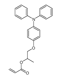 1-[4-(N-phenylanilino)phenoxy]propan-2-yl prop-2-enoate Structure