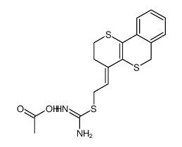 4,10-bisthia-1,2,3,4,9,10-hexahydrophenanthrenylideneethylisothiuroniumacetate Structure