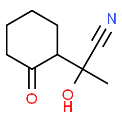 Cyclohexaneacetonitrile,-alpha--hydroxy--alpha--methyl-2-oxo-结构式