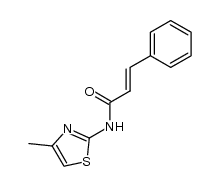 2-trans-cinnamoylamino-4-methyl-thiazole结构式