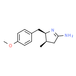 2H-Pyrrol-5-amine,3,4-dihydro-2-[(4-methoxyphenyl)methyl]-3-methyl-,(2R,3R)-rel-(9CI) picture