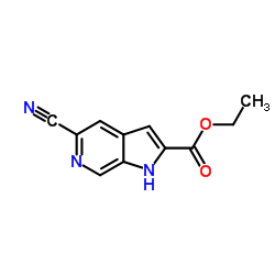 5-Cyano-6-azaindole-2-carboxylic acid ethyl ester picture
