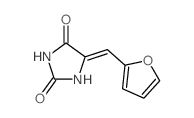 2,4-Imidazolidinedione,5-(2-furanylmethylene)-结构式