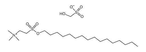 2-[(hexadecyloxy)sulfonyl]-N,N,N-trimethylethanaminium hydroxymethanesulfonate结构式