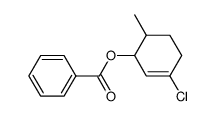 3-chloro-6-methylcyclohex-2-en-1-yl benzoate结构式