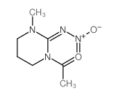 1-Acetyl-2-(hydroxy(oxido)hydrazono)-3-methylhexahydropyrimidine结构式