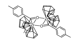(η2-4,4'-dimethylbenzophenone)zirconocene dimer Structure